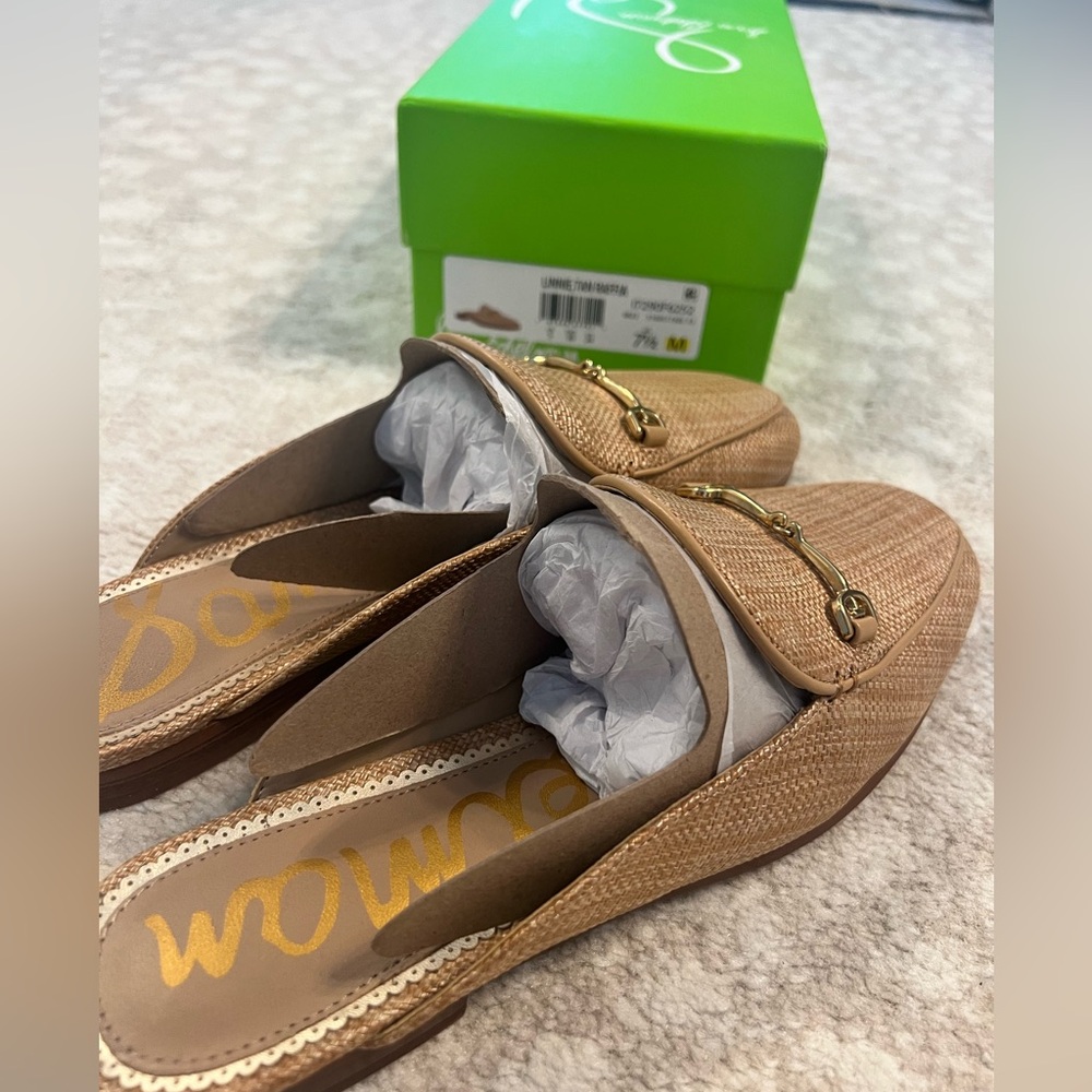 Sam Edelman Tan Linnie Rafia mules - Picture 6 of 8